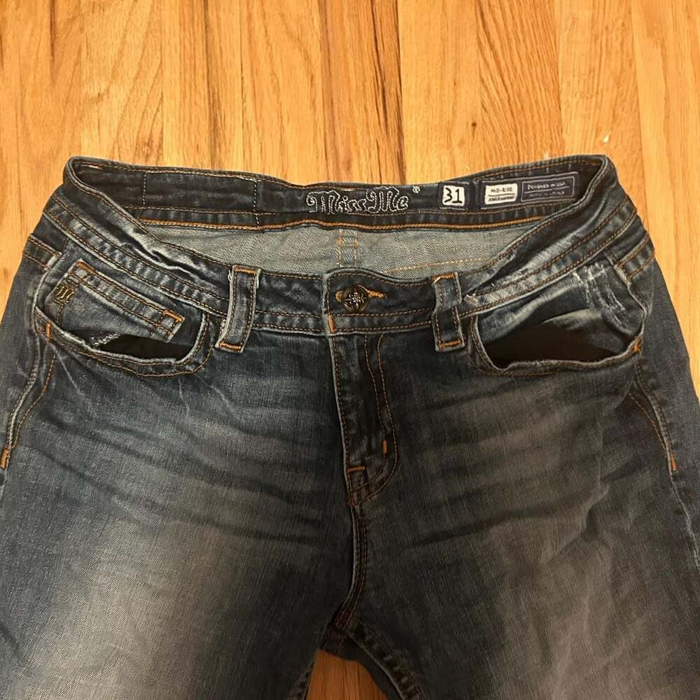 Miss Me Mid-Rise Ankle Skinny Cut Hem Jeans